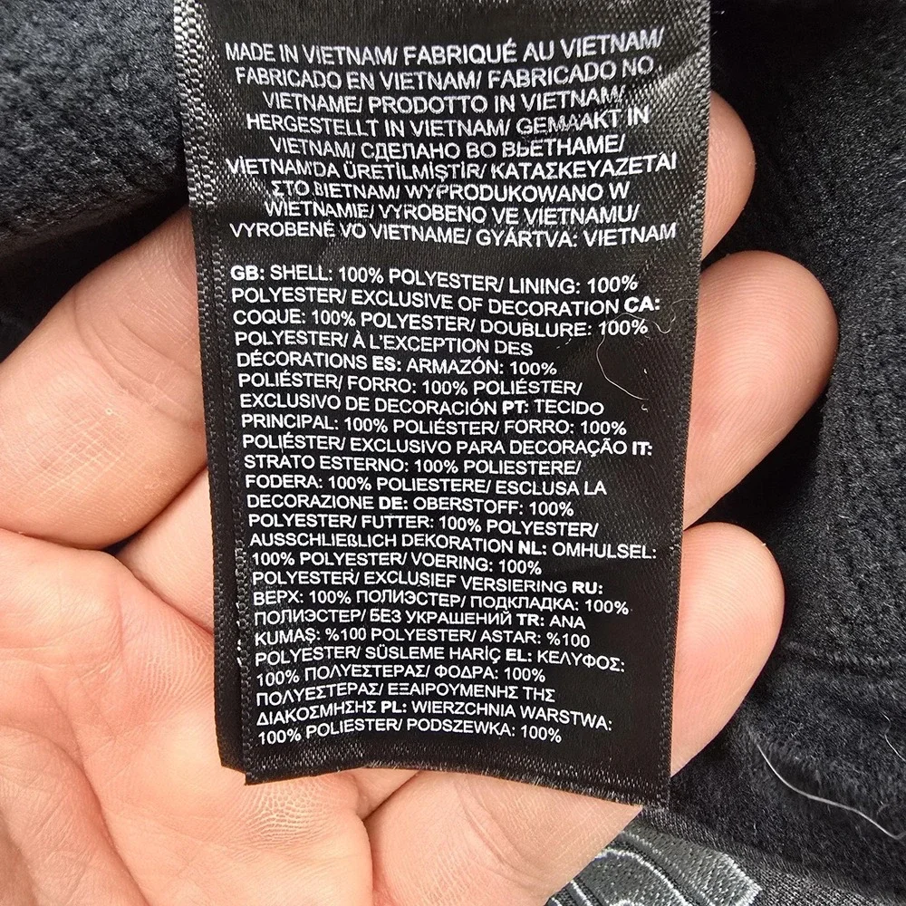 The‎ North Face Vest Mens Medium Gray Ridgewall SS Full Zip Pockets Solaray Logo